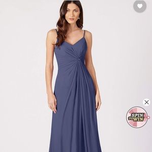 Azazie Aubrielle Color Stormy custom fit